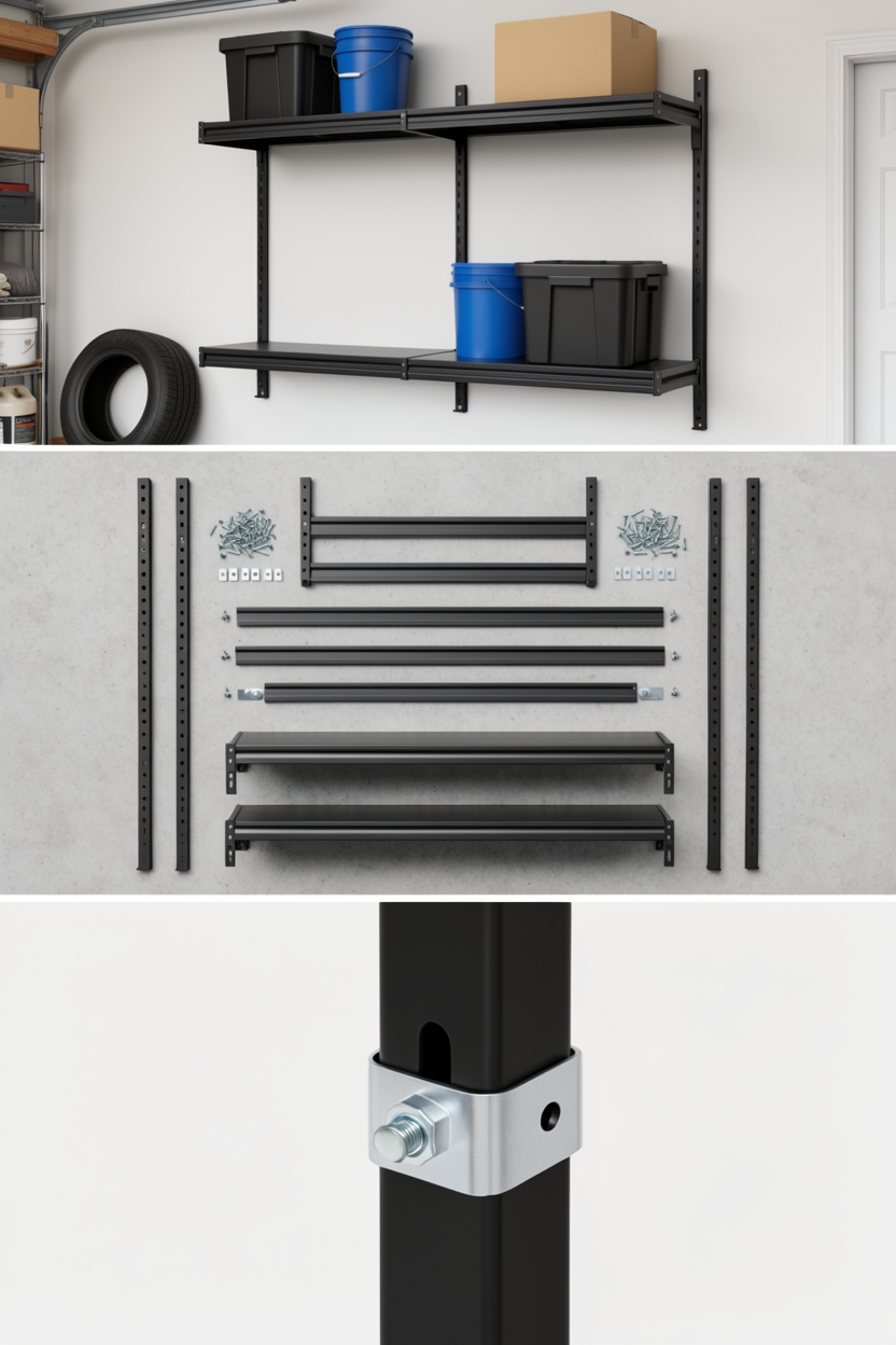 Heavy-Duty Overhead Garage Rack