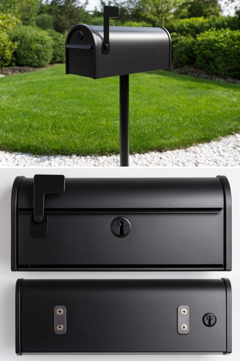 Modern Locking Mailbox & Post